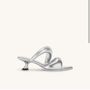 JW PEI Sara Mule Silver